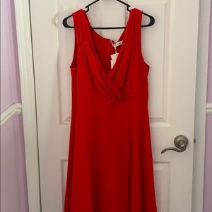 Women’s red knee length dress